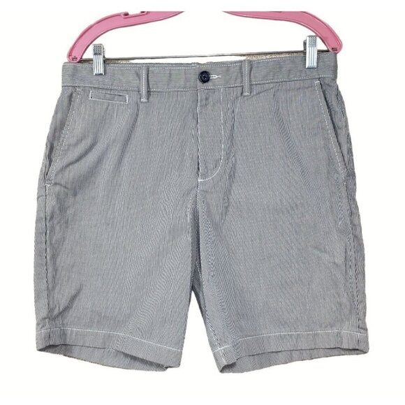 Original Penguin by Munsingwear Shorts 9" Oxford Men Sz 33 Blue Pin Stripe Golf - Picture 1 of 9